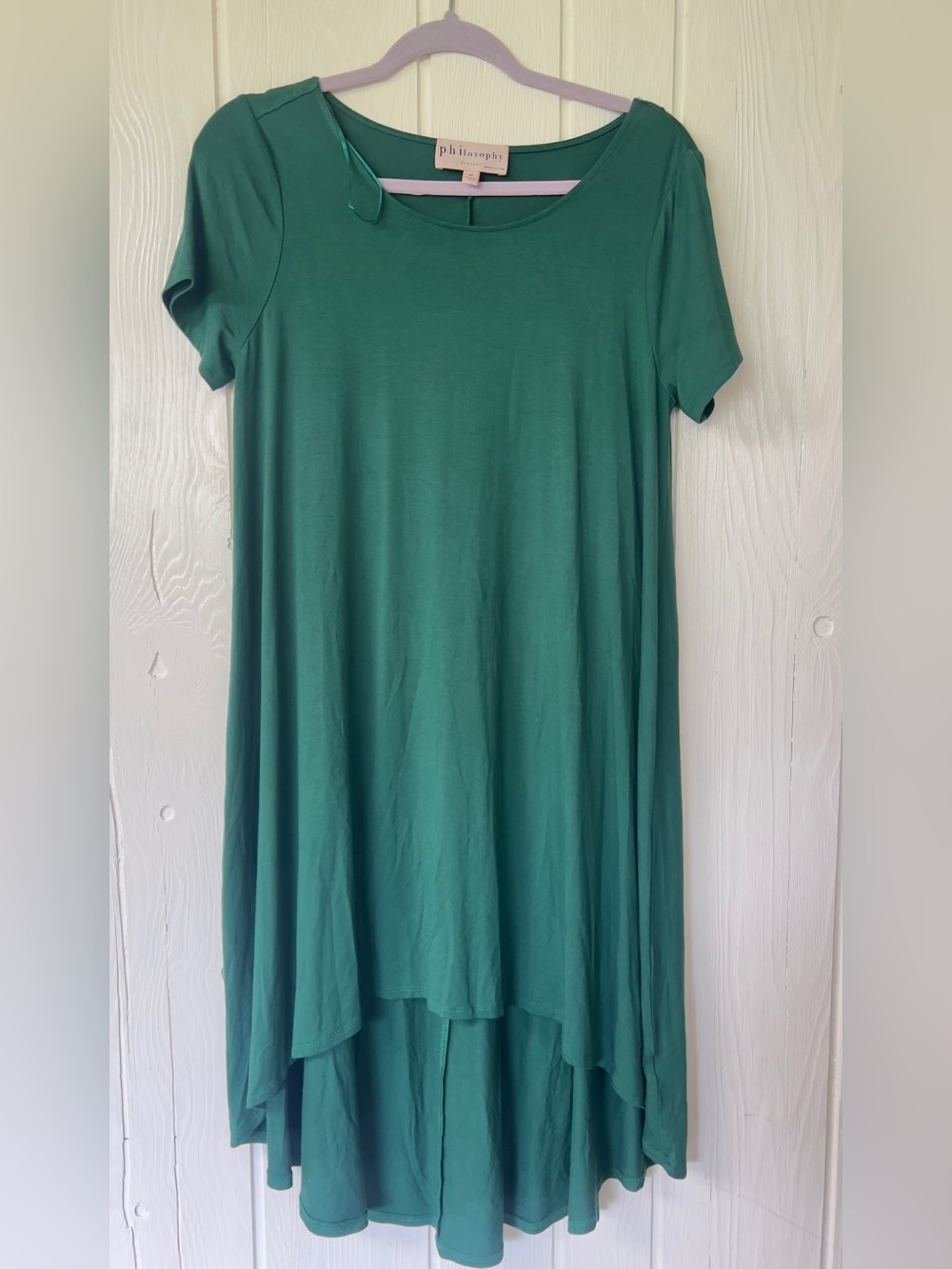 Philosophy Emerald Green High-Low Knit Dress